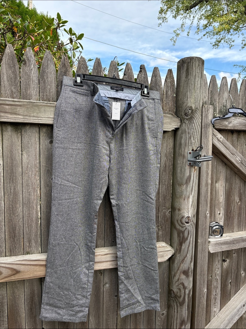 Banana Republic 34/32 herringbone luxury flannel dress pants. NWT!!